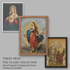 Virgin Mary: The Classic Collection — Set of 3 Catholic Art Prints, 5×7