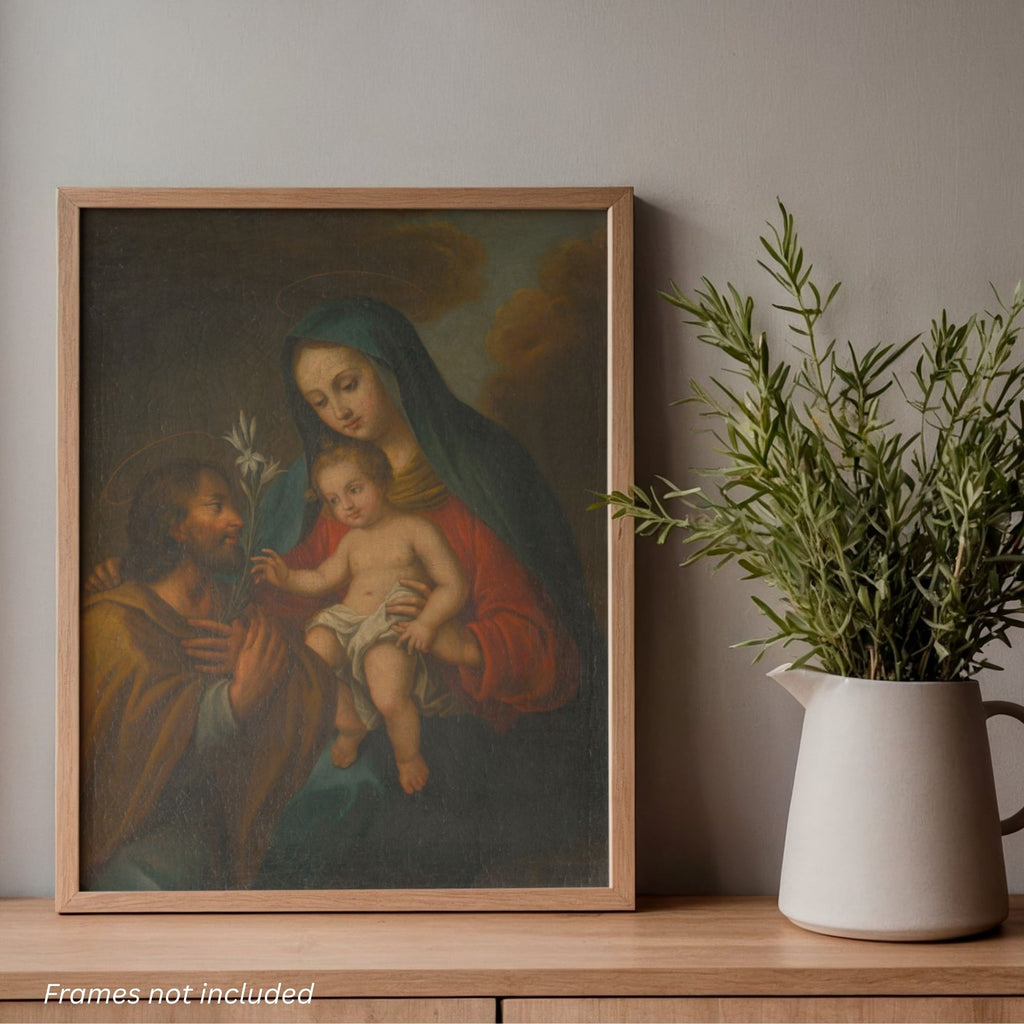 The Holy Family: The Classic Collection — Set of 3 Catholic Art Prints, 5×7