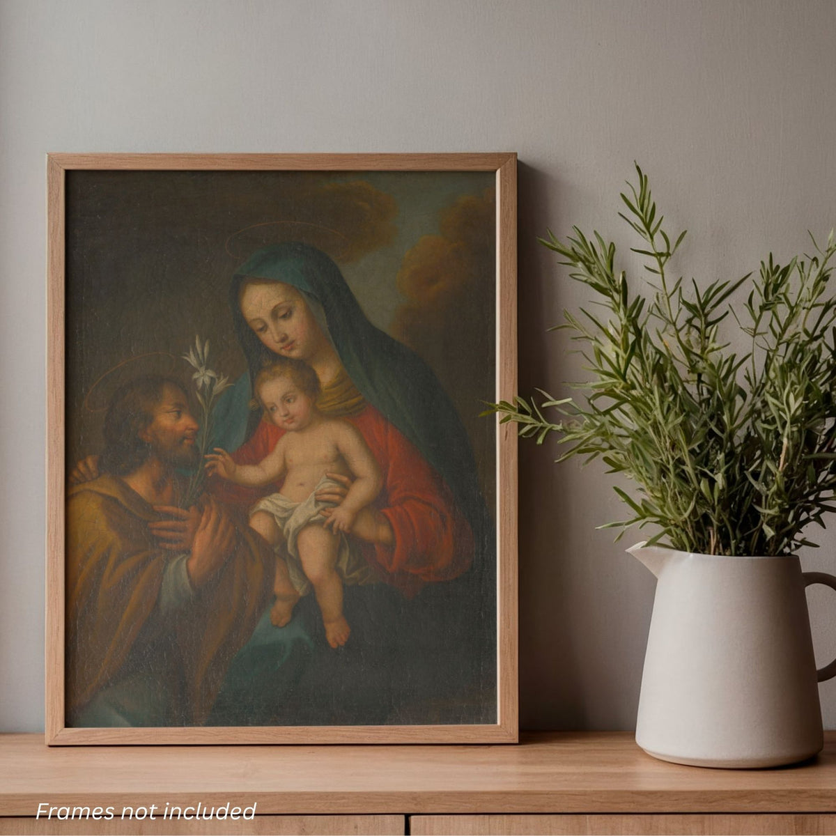 The Holy Family: The Classic Collection — Set of 3 Catholic Art Prints, 5×7