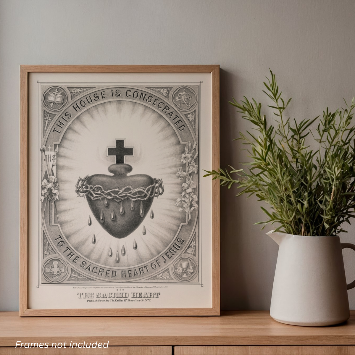 Sacred Heart of Jesus Collection – Set of 3, 5x7 Catholic Art Prints