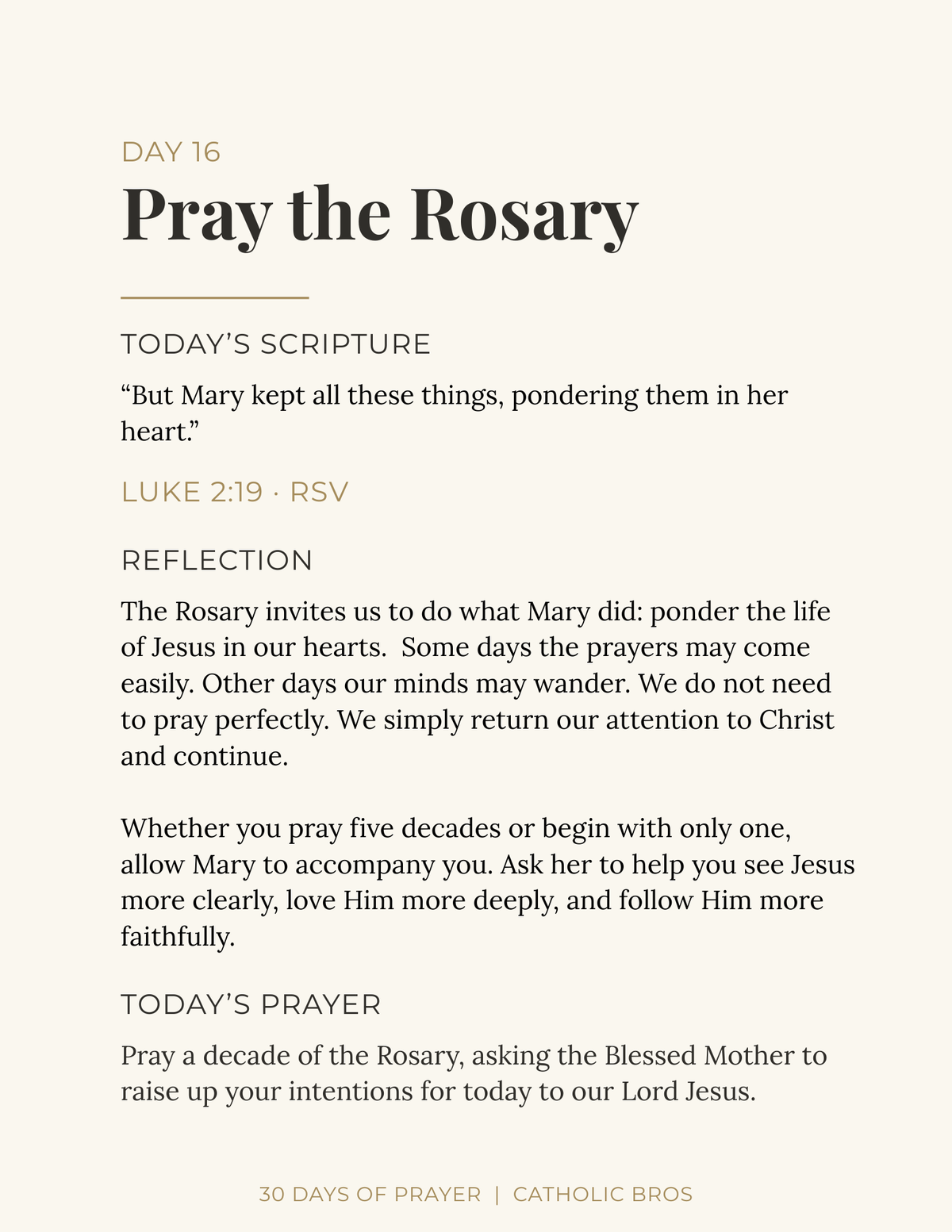 30 Days of Prayer & Reflection – A Catholic Daily Prayer Journal