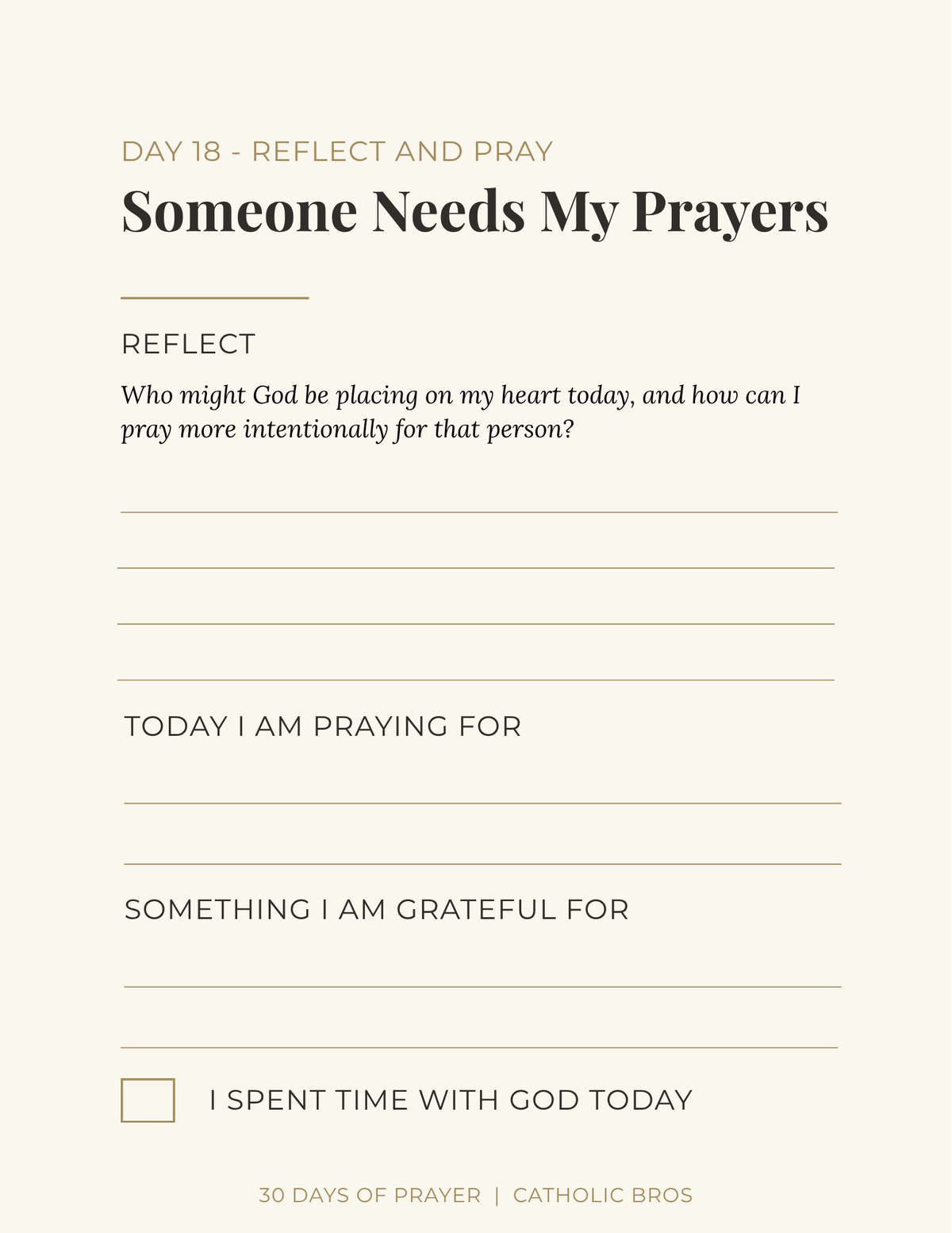30 Days of Prayer & Reflection – A Catholic Daily Prayer Journal
