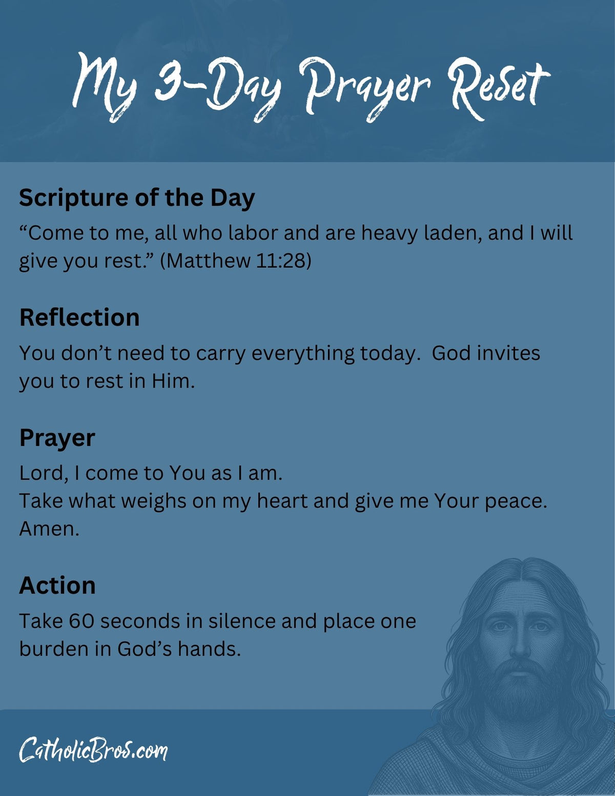 My 3-Day Prayer Reset — Free Catholic Prayer Plan