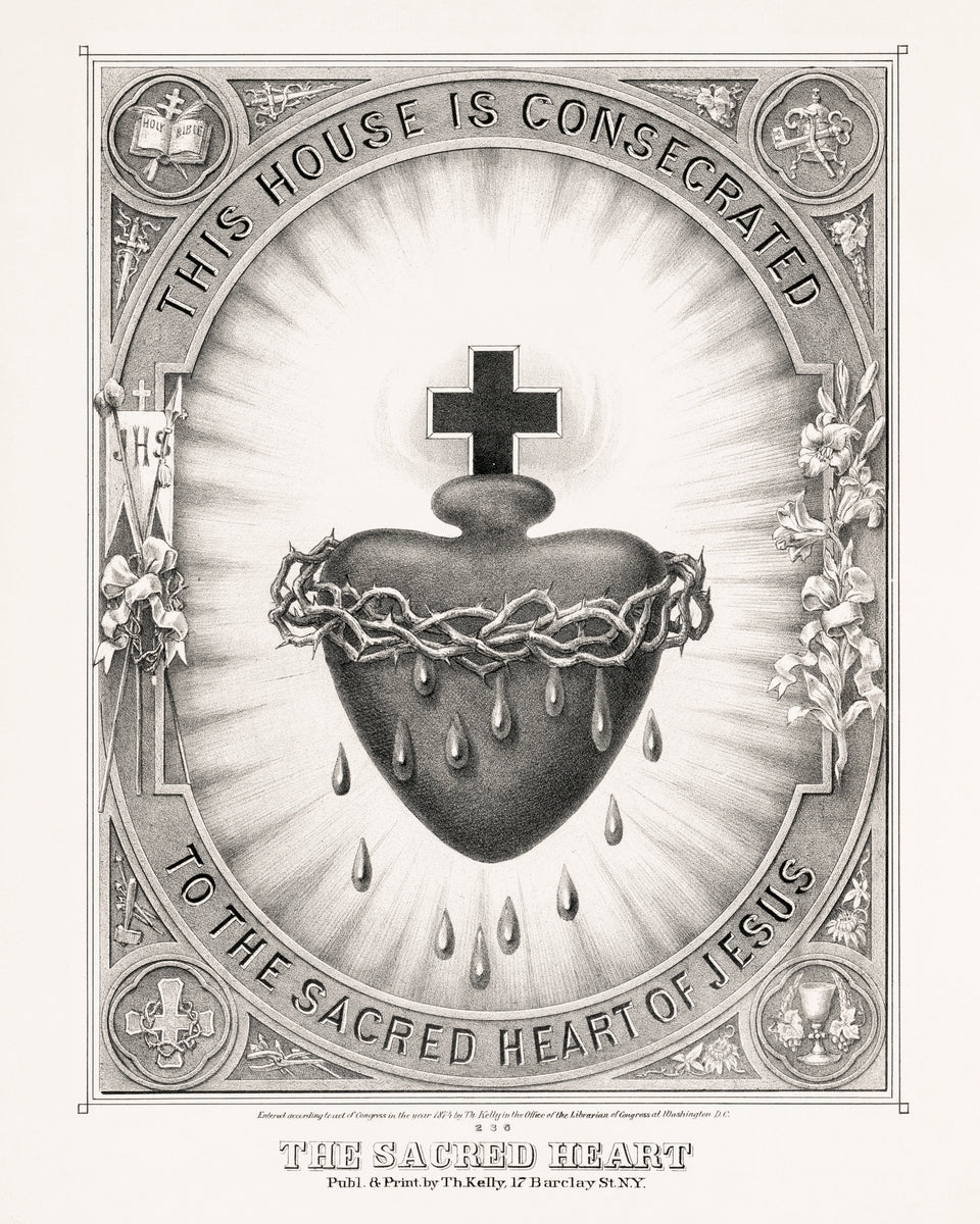 Sacred Heart of Jesus Collection – Set of 3, 5x7 Catholic Art Prints